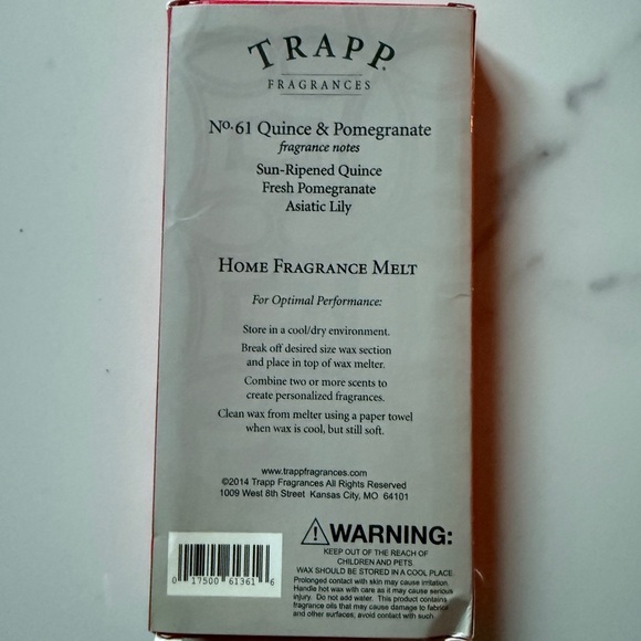 Trapp Quince & Pomegranate Fragrance Wax Melts - Picture 4 of 4